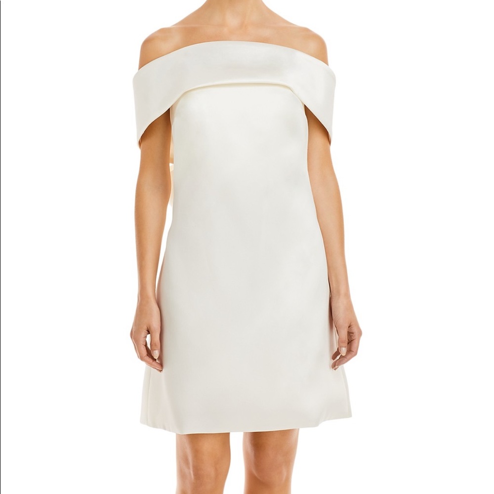 Amsale Bow Back Shift Dress